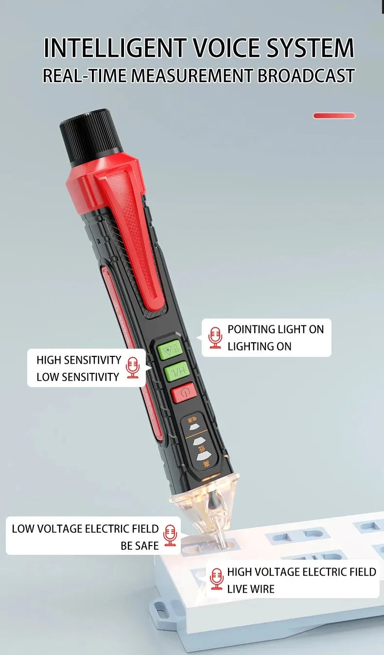 Electric Pen High-Precision Induced Electric Tester Pen Electroprobe Screwdriver Probe Light Voltage Tester Detector Test Pen