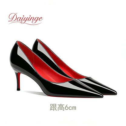 Shoes For Woman 2026 Trend Luxury Red Bottoms High Heels Pointed Toe Stiletto Pumps 12 cm Comfortable Party Dress Wedding Shoes