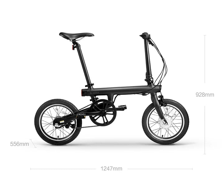 Qicycle 16inch Electric Fold bicycle Mini ebike EF1 electric assist bike Smart Ultra-light Aluminum Alloy Folding Electric Bike