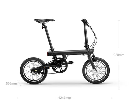 Qicycle 16inch Electric Fold bicycle Mini ebike EF1 electric assist bike Smart Ultra-light Aluminum Alloy Folding Electric Bike