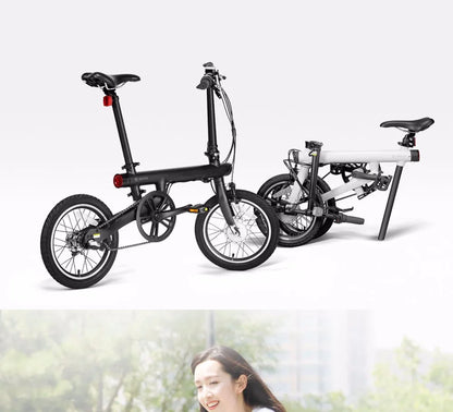 Qicycle 16inch Electric Fold bicycle Mini ebike EF1 electric assist bike Smart Ultra-light Aluminum Alloy Folding Electric Bike
