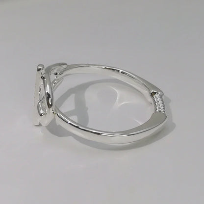 European and American Jewelry Simple Daily Leisure Style Silver Geometric Bracelet Women's Accessories Festival Gift