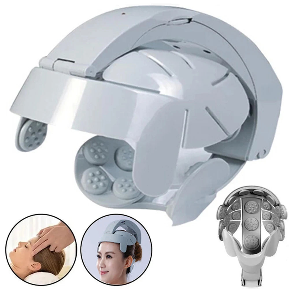 Electric Head Massage Relief Improve Sleep Vibration Relaxation Health Care Device Relax Easy Acupuncture Point Brain Massager