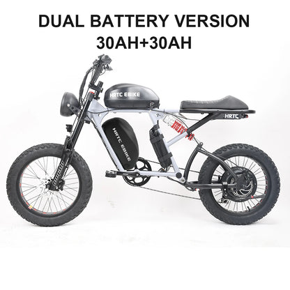 Electric Retro Motorcycle with Soft Tail, High Power Motor, Off-Road Motorbike, Off-road Bicycle, 20 Super Ebike, 48V, 1500W