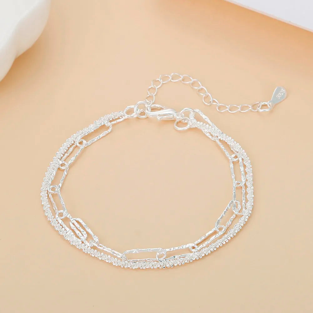 Charm 925 Sterling Silver Pretty bracelets necklaces for women noble fashion designer party wedding engagement Jewelry sets gift
