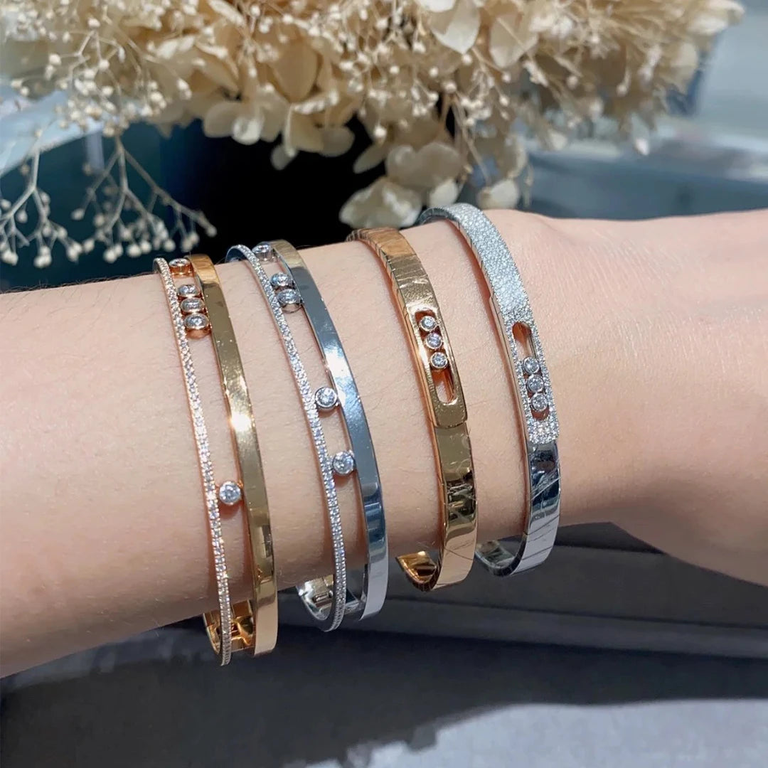 Luxury Jewelry 925 Sterling Silver Bracelet for Women and Men. Exquisite Party Jewelry, Anniversary Gifts for Couples