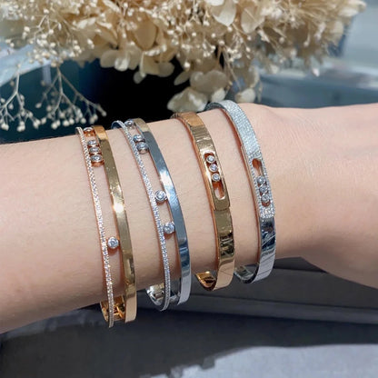 Luxury Jewelry 925 Sterling Silver Bracelet for Women and Men. Exquisite Party Jewelry, Anniversary Gifts for Couples