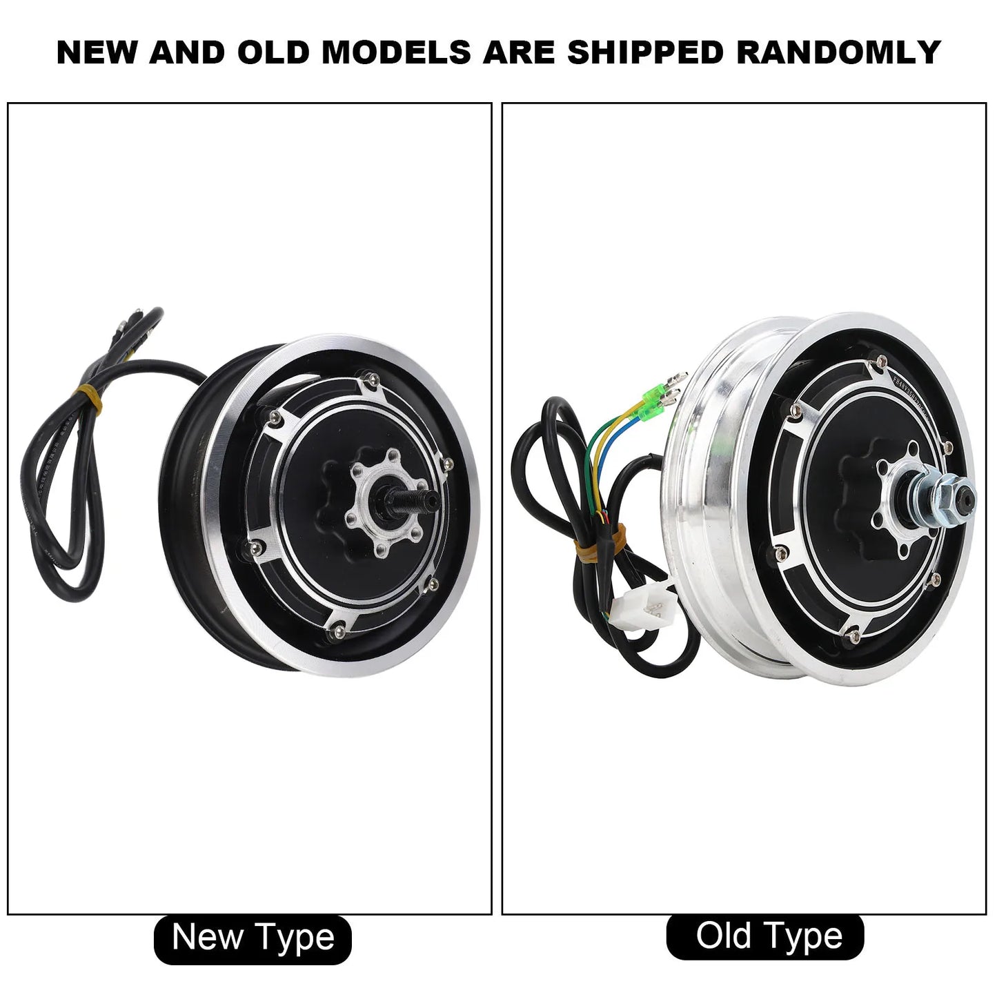 Electric Scooter Hub Motor 48V 1000W Electric Bike Brushless Disc Brake Hub Motor for 10 Inch Outer Tire