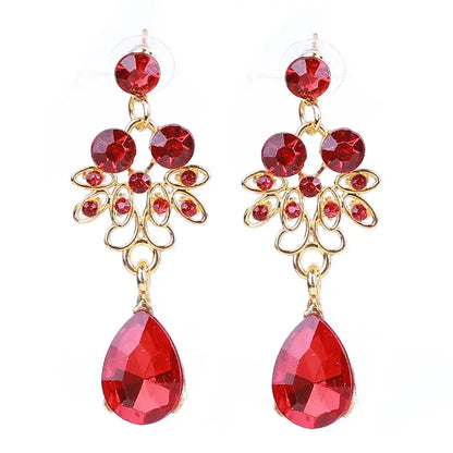 Women Wedding Jewelry Set Gold Color Zirconia Bridal Necklace Earring Pendant Set For Bride Bridesmaid Gift Wedding Accessories