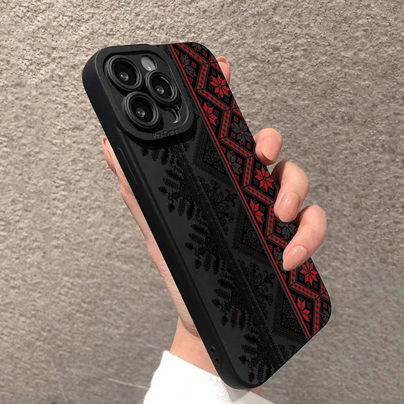 Vintage Totem Painting Shockproof Phone Case For iPhone 17 16 15 14 13 12 11 Pro Max XS X XR 7 8 Plus SE 2022 13 Mini Soft Cover