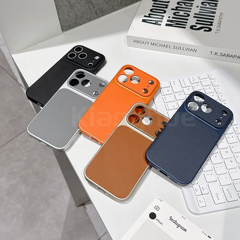 leather texture Luxury Case For iPhone 17 Air 17 17 Pro 17 Pro colorful Max Matte Soft Shell Ultra Thin Cover ﻿ ﻿