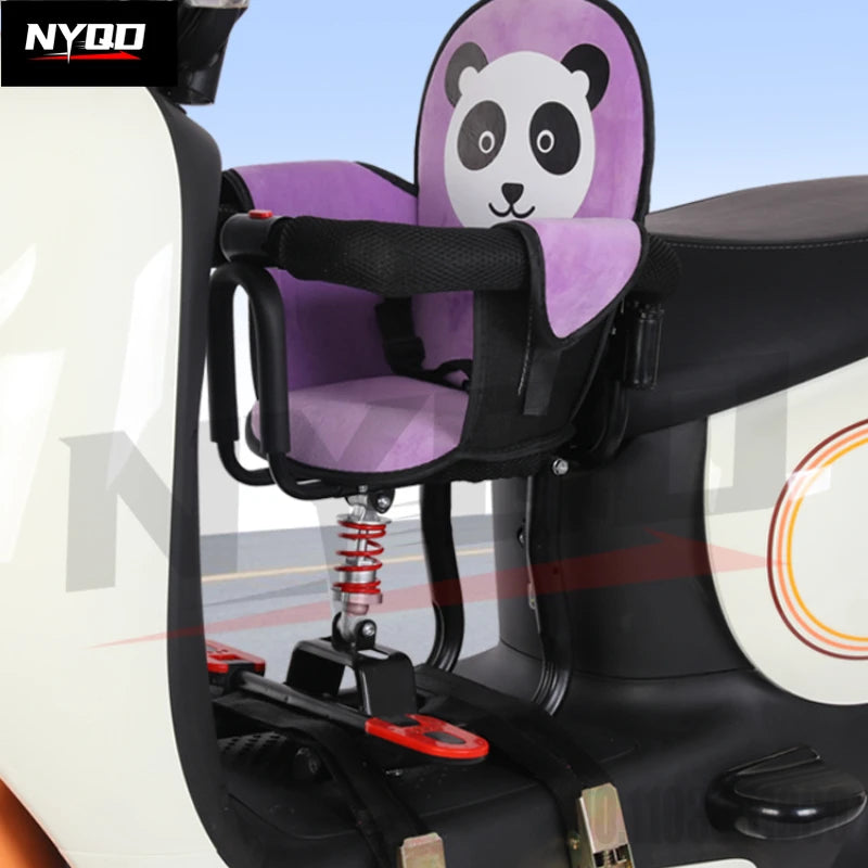 Electric vehicle front child seat electric scooter baby safety seat/electric motorcycle shock absorber stool motorcycle seat