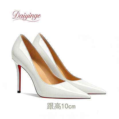 Shoes For Woman 2026 Trend Luxury Red Bottoms High Heels Pointed Toe Stiletto Pumps 12 cm Comfortable Party Dress Wedding Shoes