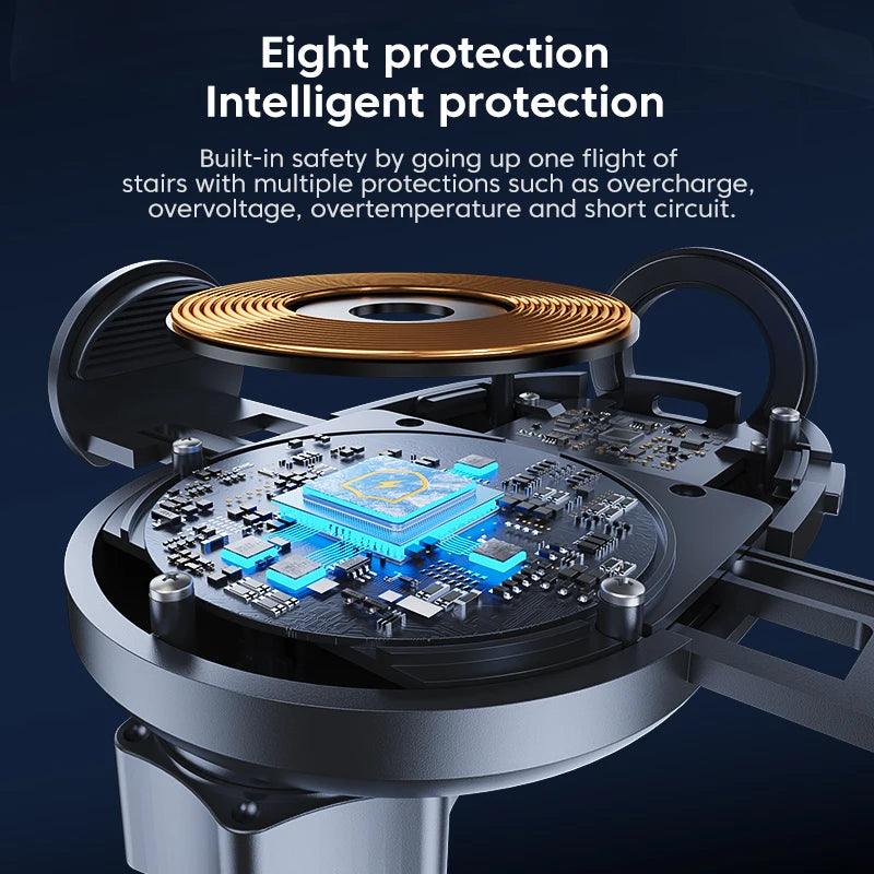 Wireless 15W Car Charger Air Vent Phone Holder 360 Ritation AdjustmentSuper Fast Charging Station for iPhone 16 15 14 13 12