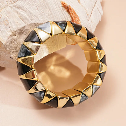 Glamorous Colorful Acrylic Bracelet for Women, Sweet Elastic Stretch Bracelet, Trendy Daily Wear & Dating Gift