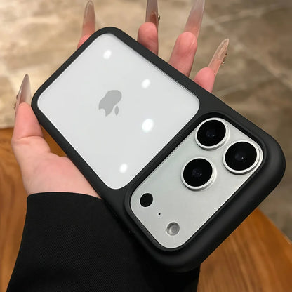 Intelligent Camera Touch Button Crystal Clear Phone Case for iPhone 17 Pro Max 17 Pro 17 Air Transparent Shockproof Cover Funda