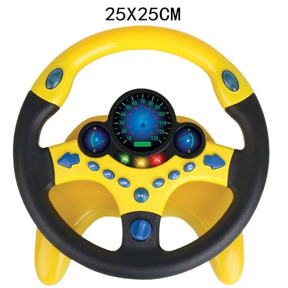 Electric baby steering wheel toys with lights and sounds are good early education to give children more fun