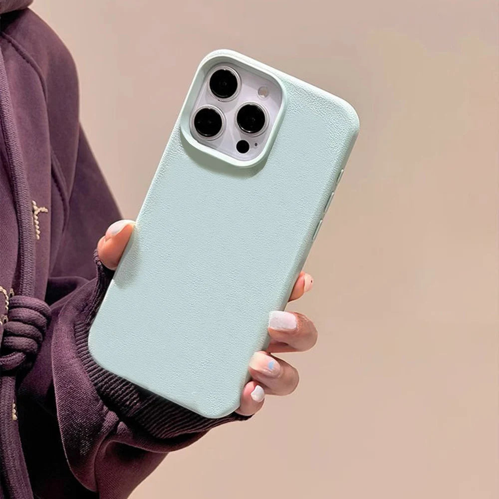 Leather TPU Phone Case For iPhone 17 Pro Max 16 13 11 15 14 Plus 12 17 Air 17Promax 16promax Shockproof Soft Funda Cover Coque