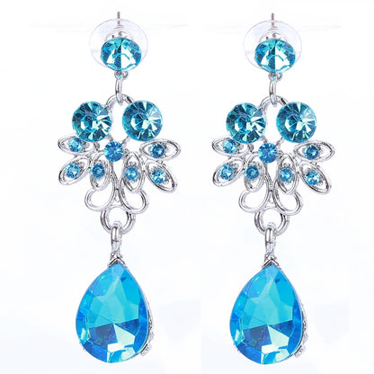 Women Wedding Jewelry Set Gold Color Zirconia Bridal Necklace Earring Pendant Set For Bride Bridesmaid Gift Wedding Accessories