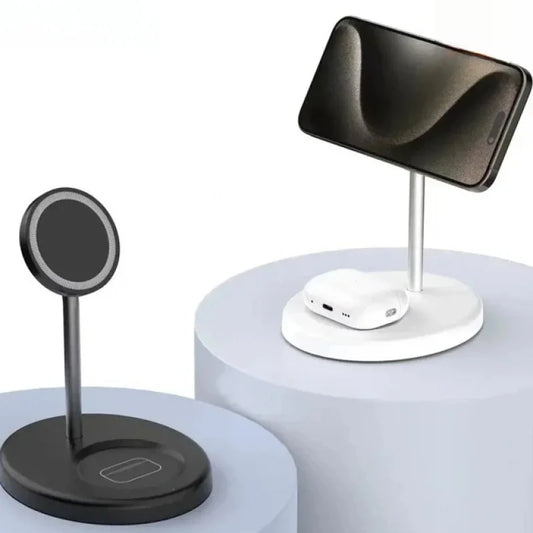 2-in-1 Wireless Fast Charger for iPhone 15/14/13/12 Pro Max & AirPods Pro – Upgraded Foldable Charging Dock