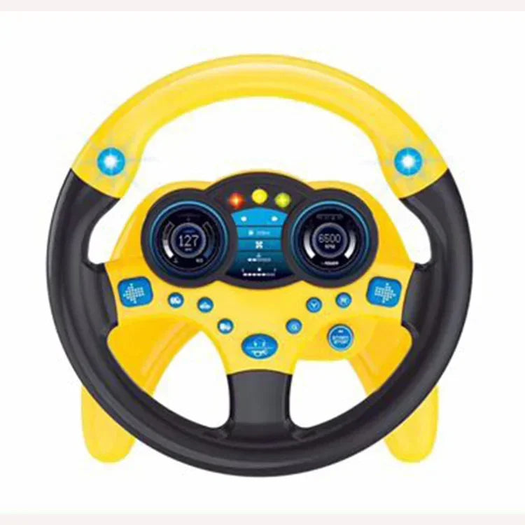 Electric baby steering wheel toys with lights and sounds are good early education to give children more fun