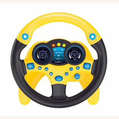 Electric baby steering wheel toys with lights and sounds are good early education to give children more fun