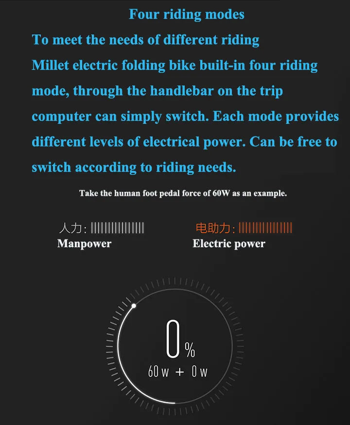 Qicycle 16inch Electric Fold bicycle Mini ebike EF1 electric assist bike Smart Ultra-light Aluminum Alloy Folding Electric Bike