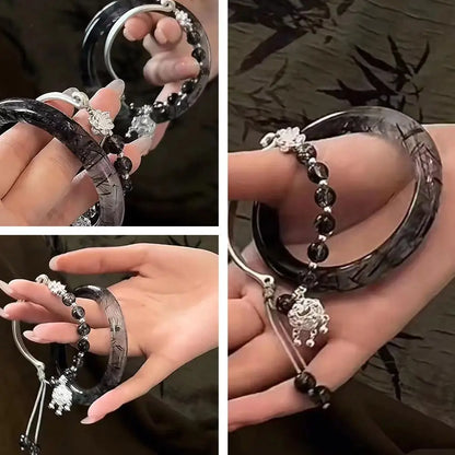 Chinese Ancient Hand Bracelet Butterfly Versatile Couple Bracelet Natural High-grade Exquisite Popular Fashion Jewelry Gifts