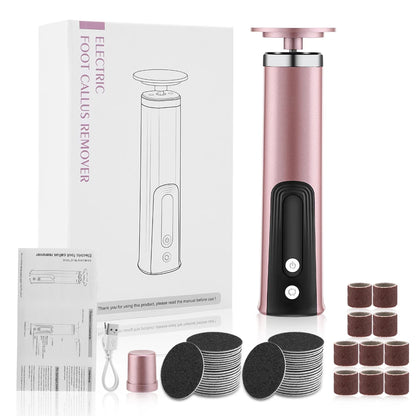 Electric Foot Callus Remover Foot Care File Heels Dead Skin Pedicure Tool Electronic Foot Grinder and Replacement Sandpaper