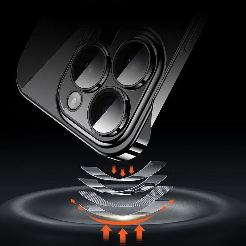 Ultra Thin Frameless Case for Iphone 17promax Air Slim Hard Shockproof Bumper Transparent Cover For iPhone17 17pro air