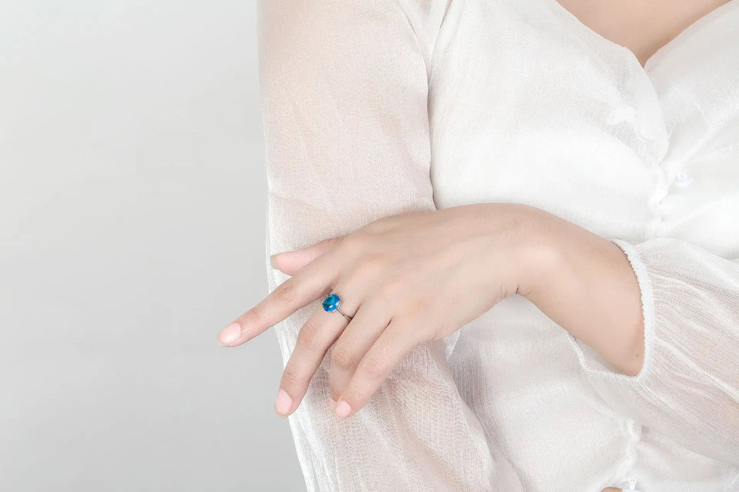 925 Sterling Silver Elegant Women's Jewelry Sets Ellipse Zircon Ring Necklace Earrings Accessories Juwellery Argent 925