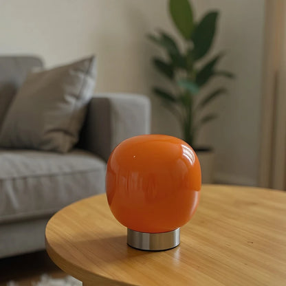 USB Plug Bauhaus Glass Table Lamp Trichromatic Dimming Bedside Night Light for Bedroom Lighting