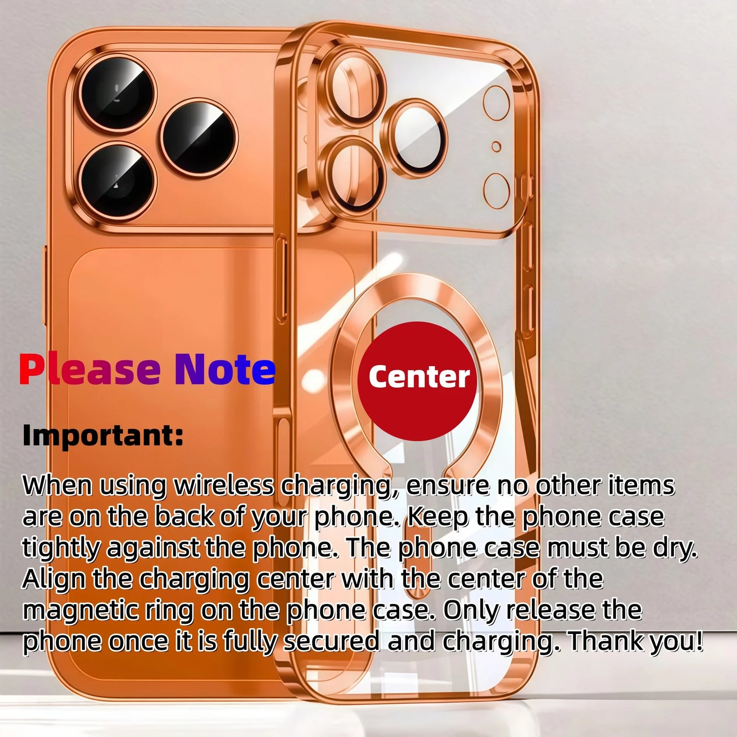 Camera Protection Clear Luxury Plating Cover Soft TPU  Drop Protective With Magnetic Phone Case For iPhone17Pro Max/17Pro/Air/17