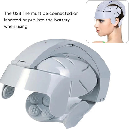 Electric Head Massage Relief Improve Sleep Vibration Relaxation Health Care Device Relax Easy Acupuncture Point Brain Massager
