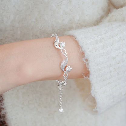 Lily of The Valley Bracelet Exquisite Wave Bangle Fresh Dreamy Elegant Party Jewelry Women Super Divine Aura Hand Accessories