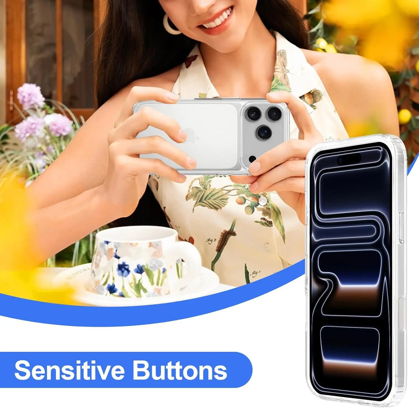 Crystal Clear Case For iPhone 17/17Promax/17 Pro/17 Air Shockproof Protective Phone Cover HD Transparent Hard PC Bumper Shell