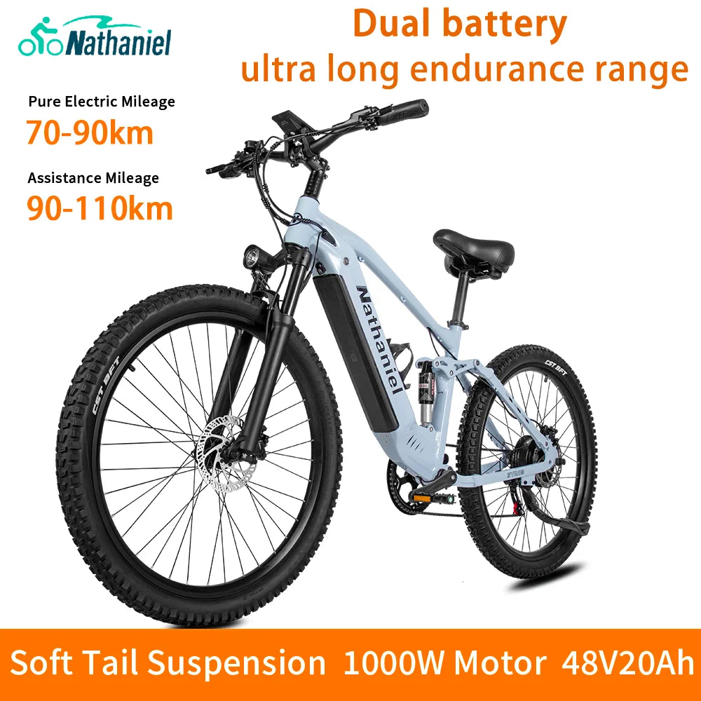 Electric bicycle 1000W 48V 20AH, 27.5“ E-Bike Long Range for Mountain & Road Riding ,electric bike adults,Mountain bikes