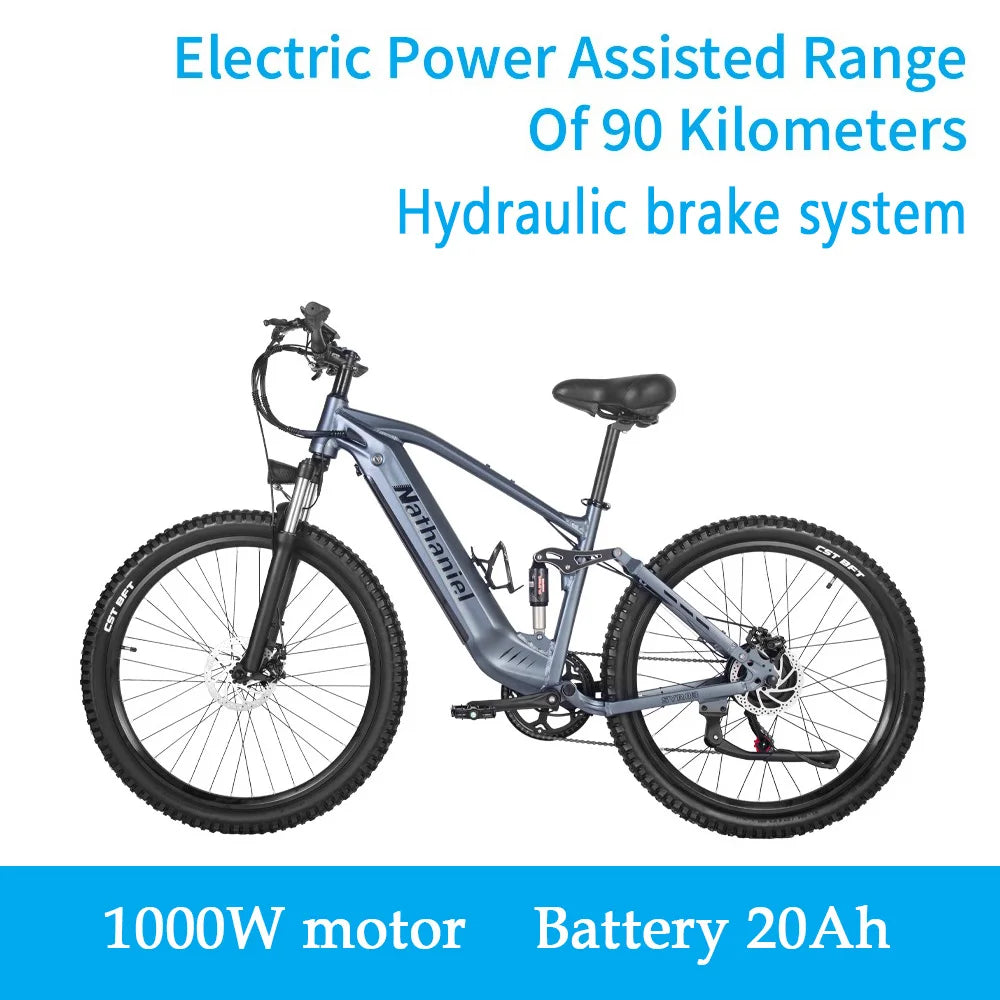 Electric bicycle 1000W 48V 20AH, 27.5“ E-Bike Long Range for Mountain & Road Riding ,electric bike adults,Mountain bikes