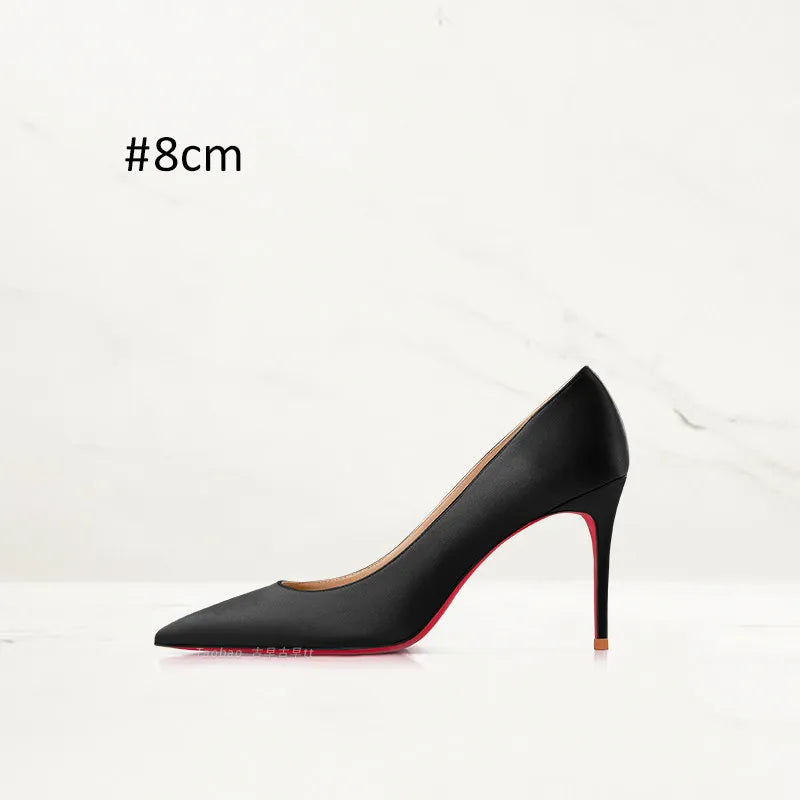 2025 Winter New High-heeled Shoes for Women, Green, Real Silk Satin, Thin Heel, Pointed Toe,Elegant,12cm,Single Shoes for Ladies