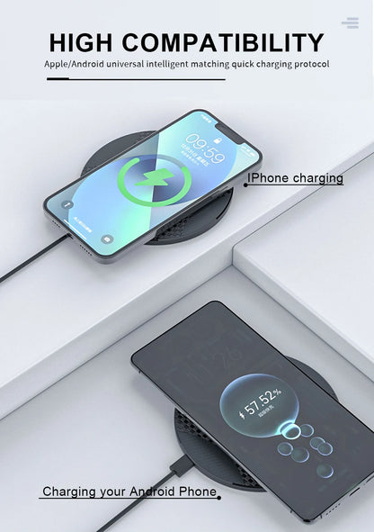 Wireless Charging For Motorola Edg OPPO Find X5 Pro Reno 8 Pro Ulefone Armor 23 UltraSamsung Galaxy S20+ Phone Wireless Charger