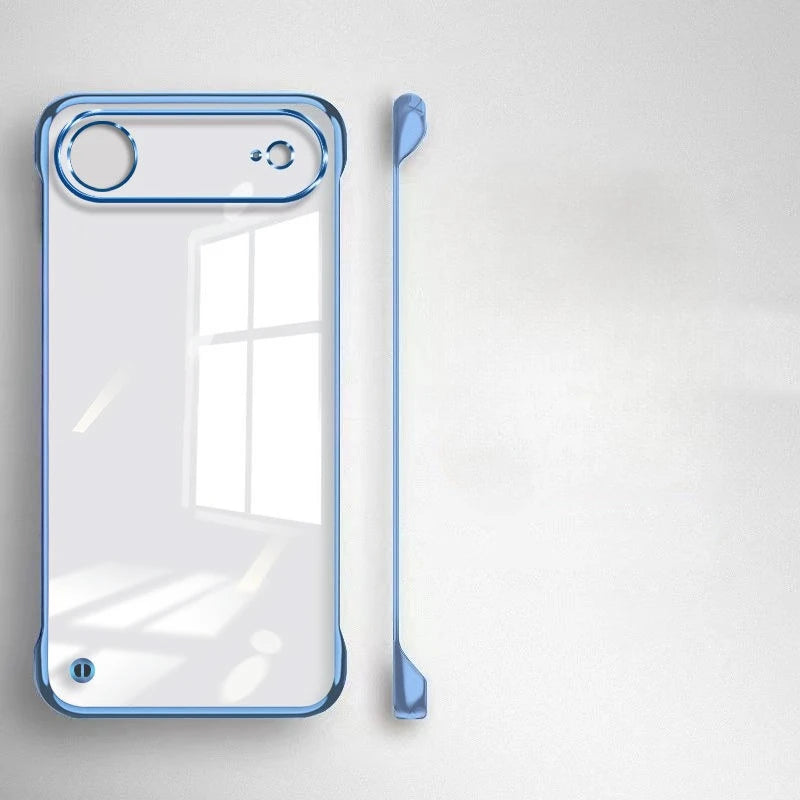 Ultra Thin Frameless Case for Iphone 17promax Air Slim Hard Shockproof Bumper Transparent Cover For iPhone17 17pro air