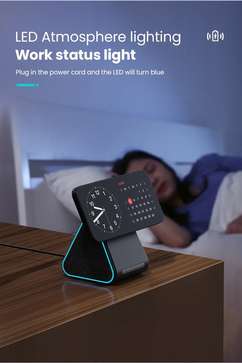 Wireless Charger Phone Holder Magnetic Wireless Charging Bluetooth Speaker Suitable For IPhone 16 15 Fast Charging