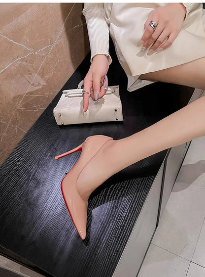Shoes For Woman 2026 Trend Luxury Red Bottoms High Heels Pointed Toe Stiletto Pumps 12 cm Comfortable Party Dress Wedding Shoes