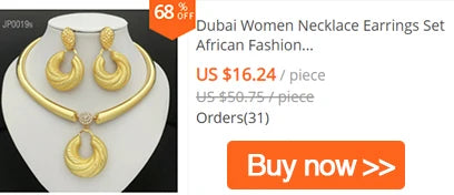 High Quality Jewellery Set For Women Dubai Nigeria Party Jewelry Necklace Earrings Bracelet And Ring Wedding Party Gift