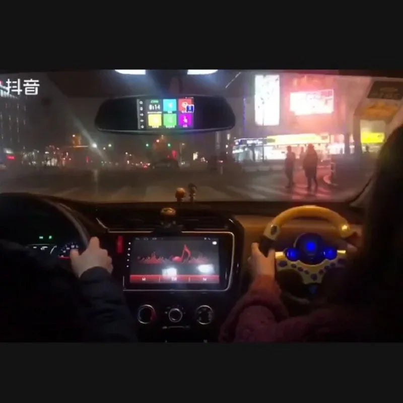 Electric baby steering wheel toys with lights and sounds are good early education to give children more fun