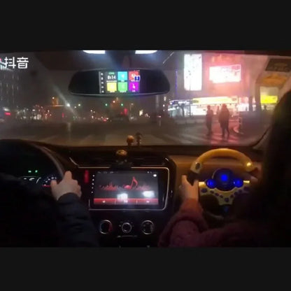 Electric baby steering wheel toys with lights and sounds are good early education to give children more fun