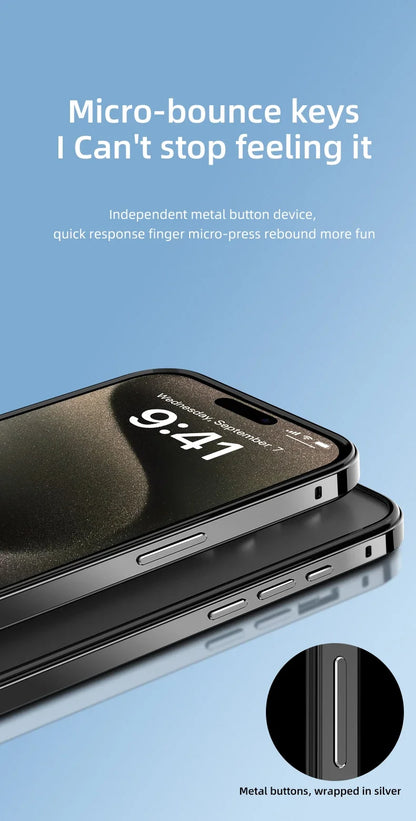 Hybrid Silicone Frame Aluminum Metal Phone Cases For iPhone 17 16 15 Pro Max 14 13 12 Better Heat Bumper