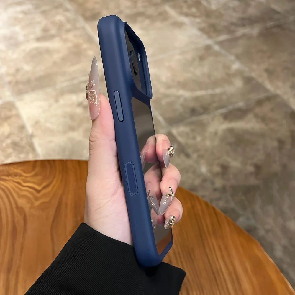 Intelligent Camera Touch Button Crystal Clear Phone Case for iPhone 17 Pro Max 17 Pro 17 Air Transparent Shockproof Cover Funda