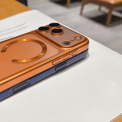 Luxury Matte Translucent Magnetic Case For iPhone 17 Pro Max 17Pro 17 Air For Magsafe Wireless Charging Camera Protector Cover