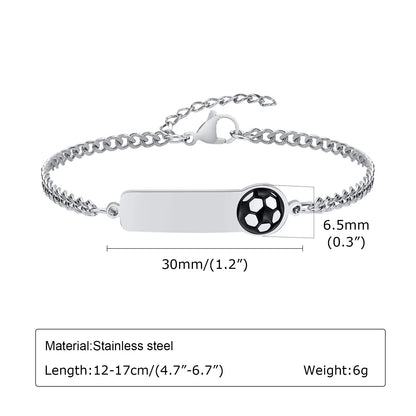 Vnox Personalized Baby Names Bracelets,Custom Baptism Gift, Anti Allergy Stainless Steel Chain Bracelets, Gifts to Newborns